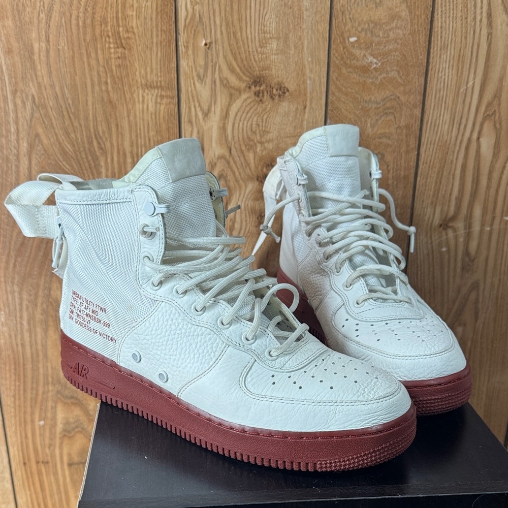 Nike SF Air Force 1 Mid 'Red Ivory'